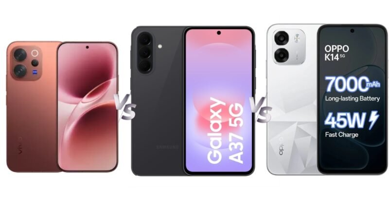 Samsung Galaxy A37 vs Poco X8 Pro Max vs Vivo V70: Price in India, Specifications Compared