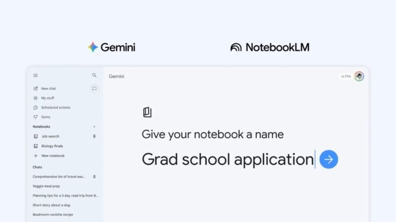 Google Introduces Notebooks in Gemini to Organise Chats, Files and AI Workflows