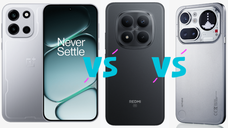 OnePlus Nord 6 vs Redmi Note 15 Pro+ 5G vs Nothing Phone 4a Pro: Price in India, Specifications and Features Compared