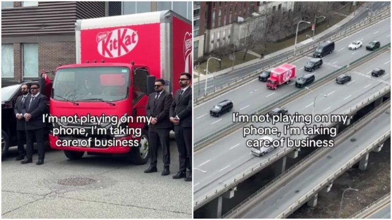 KitKat Canada deploys VIP-style security to escort delivery truck after viral heist