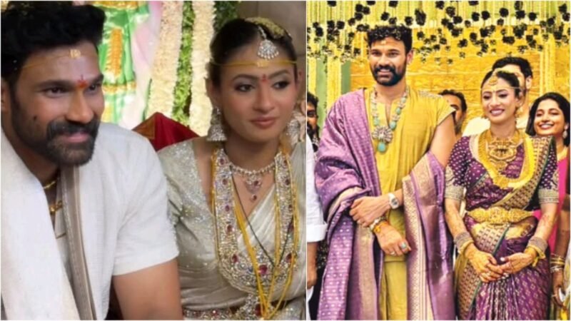 Bellamkonda Sai Sreenivas marries Kavya Reddy in intimate Tirupati temple wedding