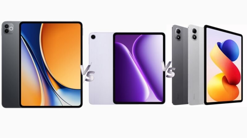 Redmi Pad 2 Pro 5G vs OnePlus Pad Go 2 vs Realme Pad 3: Price in India, Specifications Compared