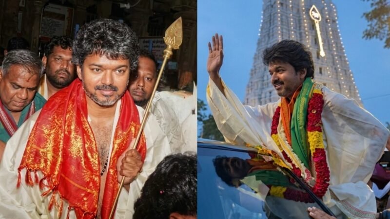 Actor-TVK chief Vijay visits Tiruchendur Murugan temple ahead of election results