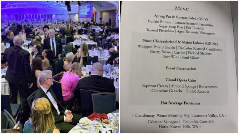 Internet questions fate of steak and lobster after White House press dinner cut short