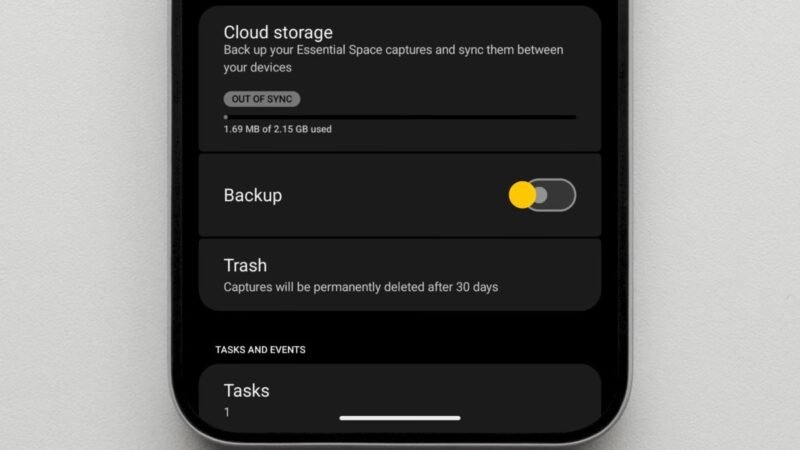 Nothing’s Essential Space Updated With Cloud Storage for Data Backup, Sync Across Handsets