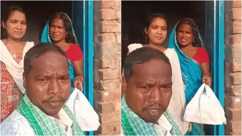 Daily wage worker celebrates children’s success, shares sweets with entire village