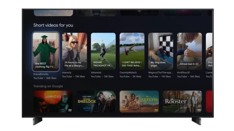 Google TV Update Adds YouTube Shorts, Nano Banana and Gemini AI-Powered Veo Features