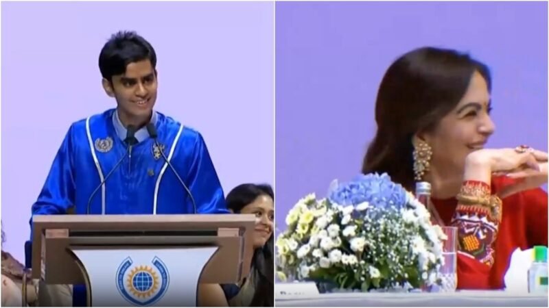 Nita Ambani bursts into laughter after student’s witty Mumbai Indians dig in speech