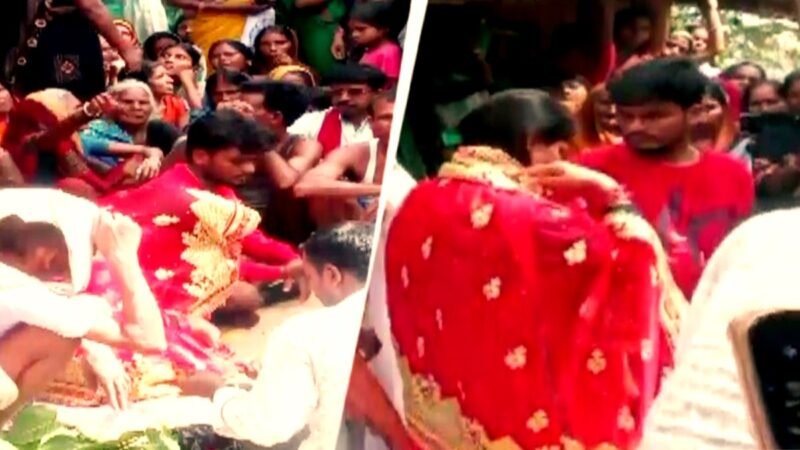 Villagers get man married to girlfriend after he was caught visiting her at night