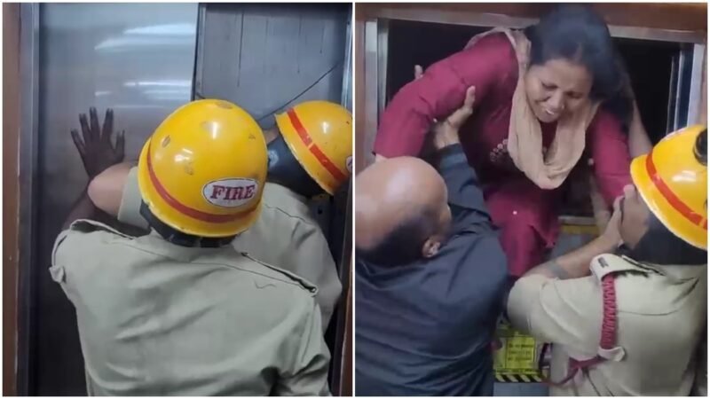 Video: 9 people trapped in lift at Karnataka mall, hour-long rescue operation follows