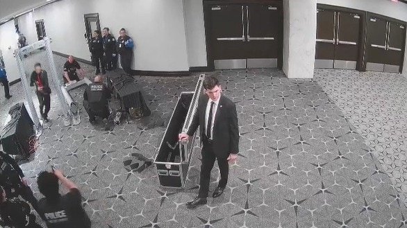 White House event shooter seen storming security, opening fire in new CCTV footage