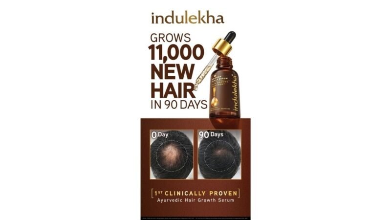 Backed by Science: Indulekha Bringha Hair Growth Serum Completes Second Clinical Trial, Proves New Hair Growth in 90 days