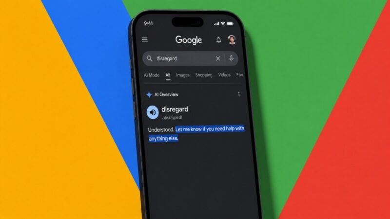 Google AI Search suffers glitch after word ‘disregard’ exposes its dual-personality, now fixed