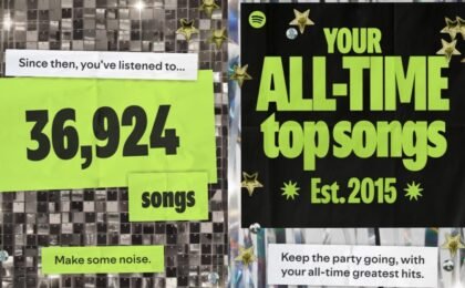 Spotify Lets Users Access Recap of Entire Streaming History, Listening Habits