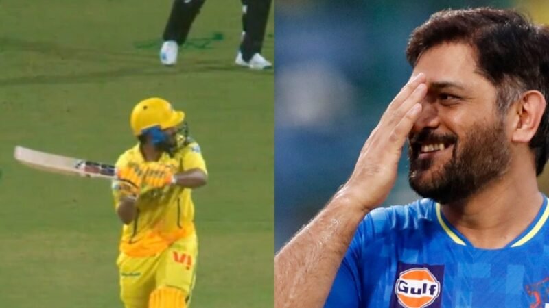 Urvil Patel pays tribute to MS Dhoni at Chepauk, helicopters Cummins out of ground