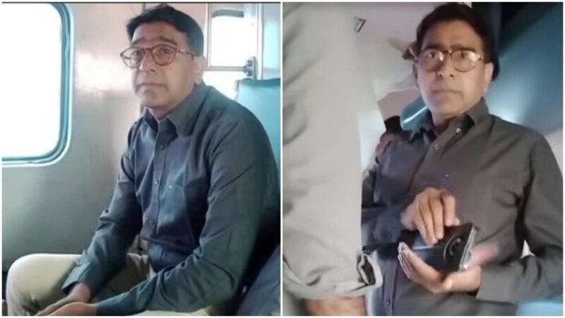 Passenger occupies reserved seat, pulls emergency chain when confronted. Railways reacts