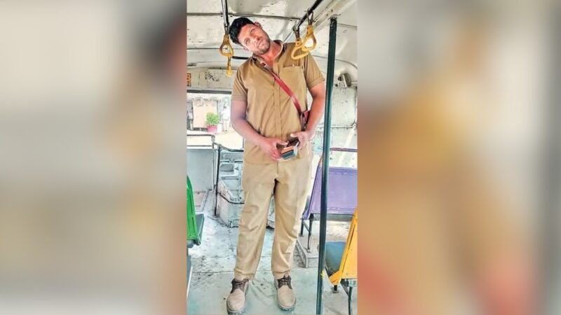 Too tall for duty? 6.6-ft Telangana bus conductor given alternate role after neck pain