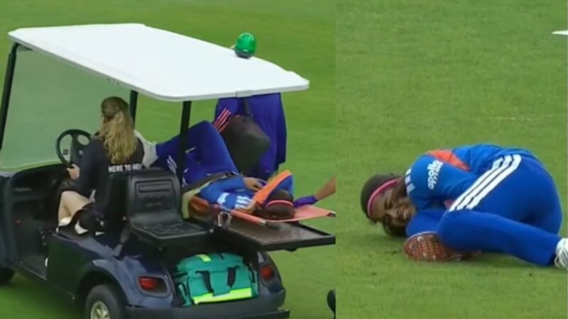 Shreyanka Patil suffers freak foot injury, stretchered off from park against Netherlands