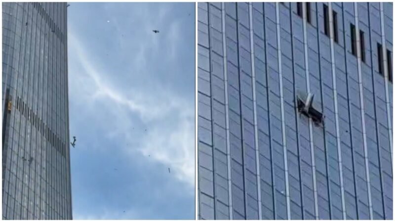 Small plane crashes into Beijing’s tallest building, triggers emergency evacuation