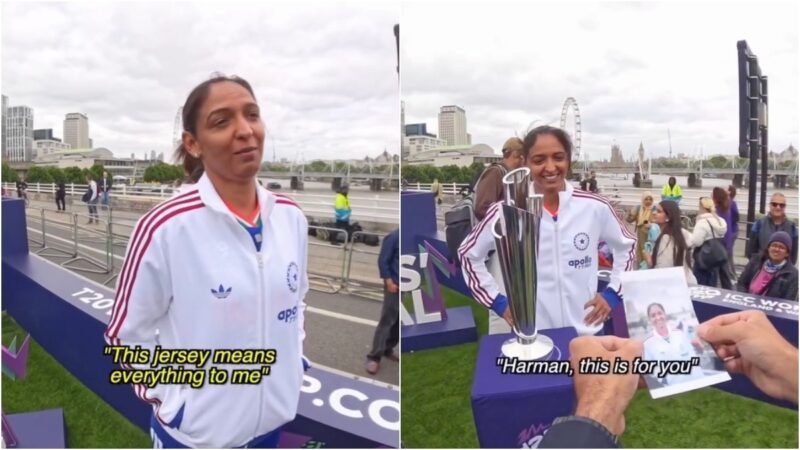 Harmanpreet Kaur shares emotional story posing with T20 World Cup trophy in London