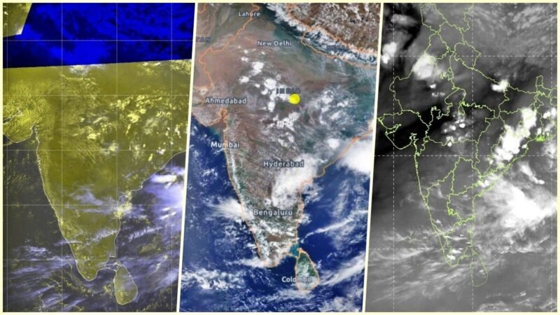 Three satellites paint worrying monsoon picture with almost no rain cloud over India