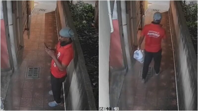 Kolkata Zomato rider marks order delivered, walks away with packet, caught on camera
