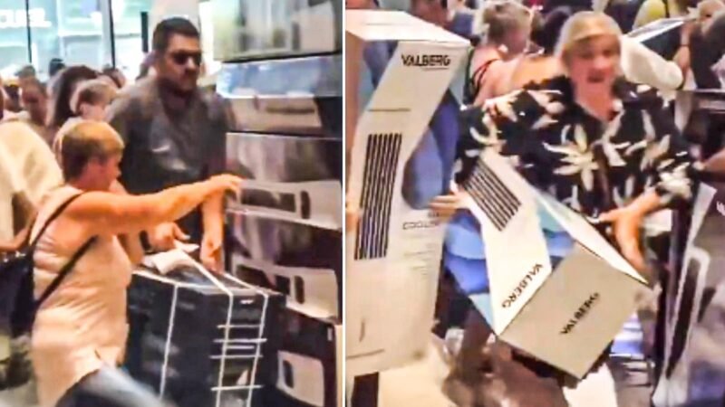 Shoppers rush for AC coolers in France as soon as store opens amid brutal heatwave