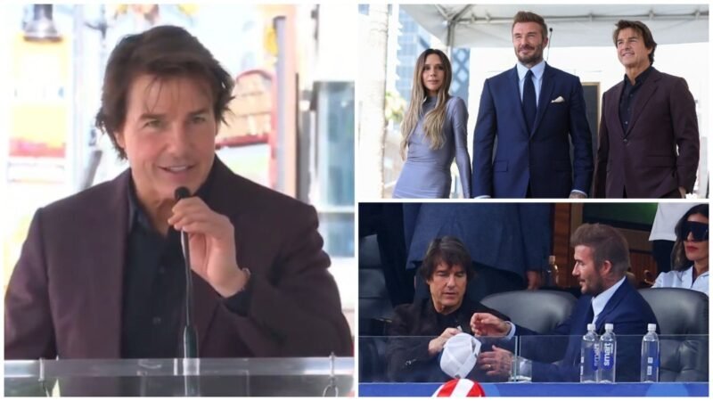 David Beckham gets Walk of Fame star, Tom Cruise calls his journey a Hollywood story