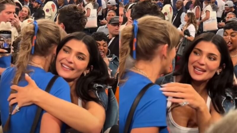 Taylor Swift and Kylie Jenner’s friendly courtside reunion catches fans off guard