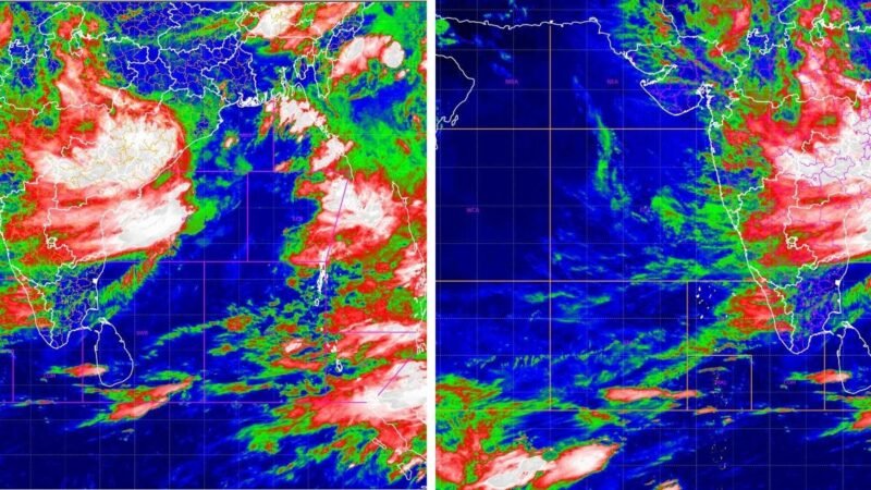 Deep Depression weakens, no new vortex over Bay of Bengal, Arabian Sea: Isro images