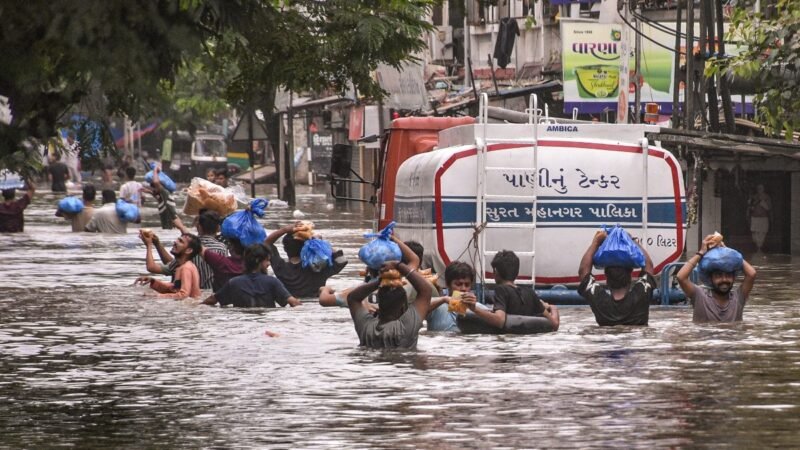 Delhi waterlogged, Surat flooded, landslides in Uttarakhand, Kerala amid heavy rain