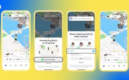 Snapchat Brings Spotify Music Sharing to Snap Map With Now Playing
