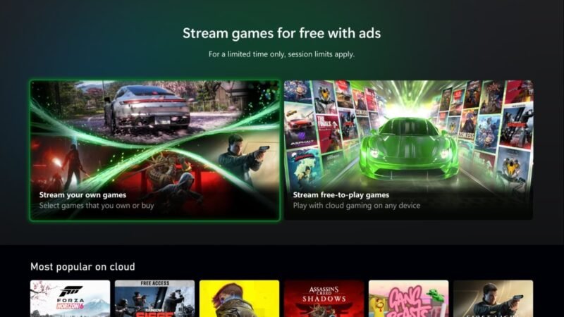 Xbox’s Free Ad-Supported Game Streaming Begins Testing With One-Hour Session Limit