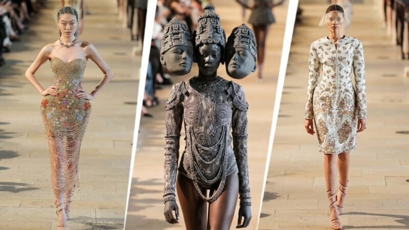 Rahul Mishra’s Devi turns Paris runway into a temple, where sculpture became couture