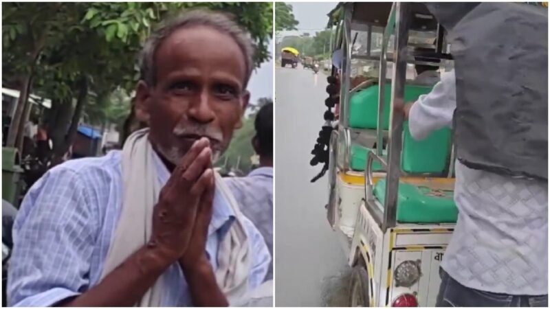 E-rickshaw driver forced to push vehicle for 3 km after app prank leaves him in tears