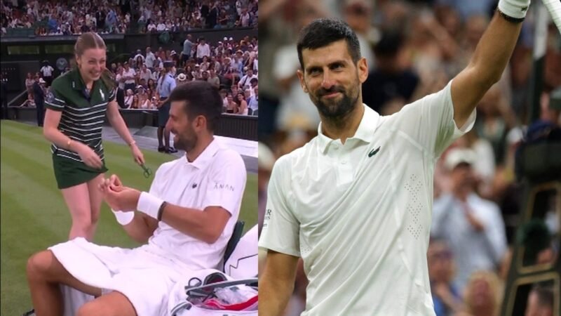 Novak Djokovic pranks ball girl, then outclasses Stefanos Tsitsipas to reach Round 3