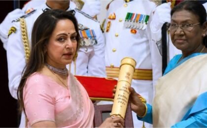 Go ahead, collect it: Hema Malini felt Dharmendra walking behind her at Padma event