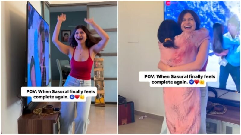 Woman welcomes mother-in-law with Aapke Aa Jaane Se dance, hugs follow in cute video