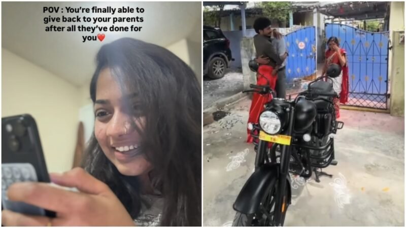 Telangana woman gifts father bike on 50th birthday, his emotional reaction goes viral