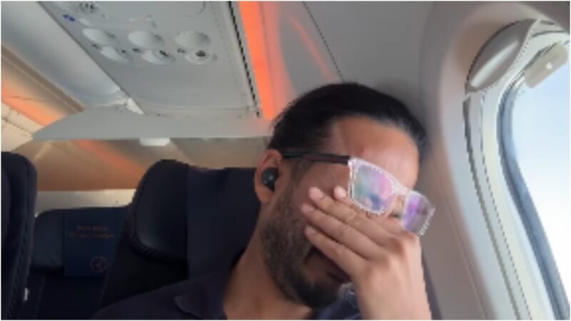 Indian-origin entrepreneur breaks down on flight, shares reason in emotional video