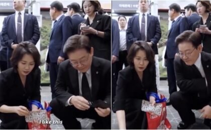 South Korean president pays instantly after First Lady asks item price at market