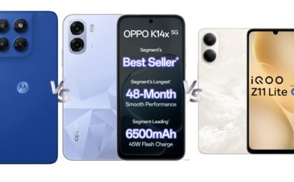 iQOO Z11 Lite 5G vs Moto G37 Power vs Oppo K14x 5G: Price in India, Specifications Compared