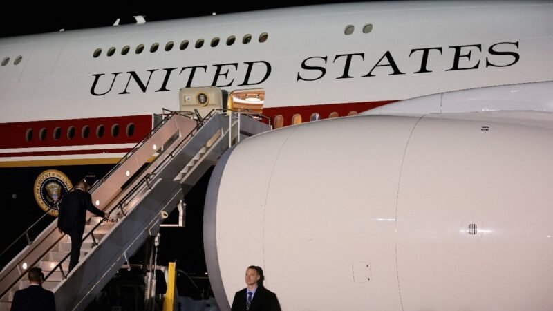 Trump ditches new Qatari Air Force One amid Iran tensions, flies back in older jet