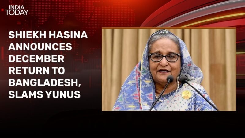Sheikh Hasina eyes December return; son warns Bangladesh becoming another Pakistan