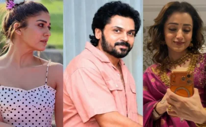 Karthi and director Mohan Raja’s film star Nayanthara or Trisha Krishnan as co-lead? Here’s what we know