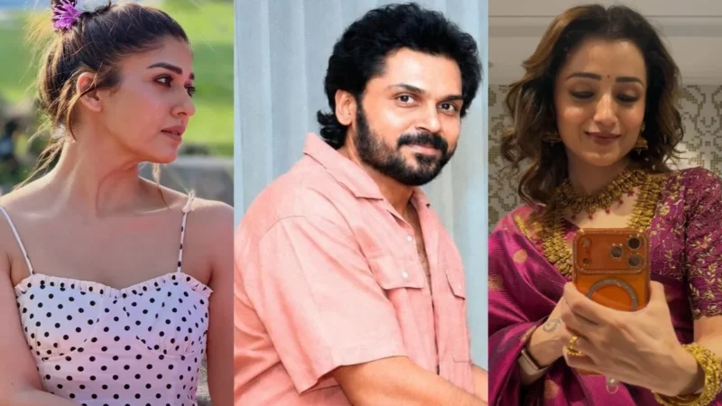 Karthi and director Mohan Raja’s film star Nayanthara or Trisha Krishnan as co-lead? Here’s what we know