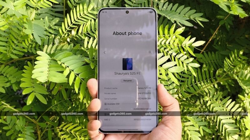 Samsung Galaxy S26 FE Camera Specifications Leaked Ahead of Expected Launch, May Reuse Its Predecessor’s Main Rear Camera