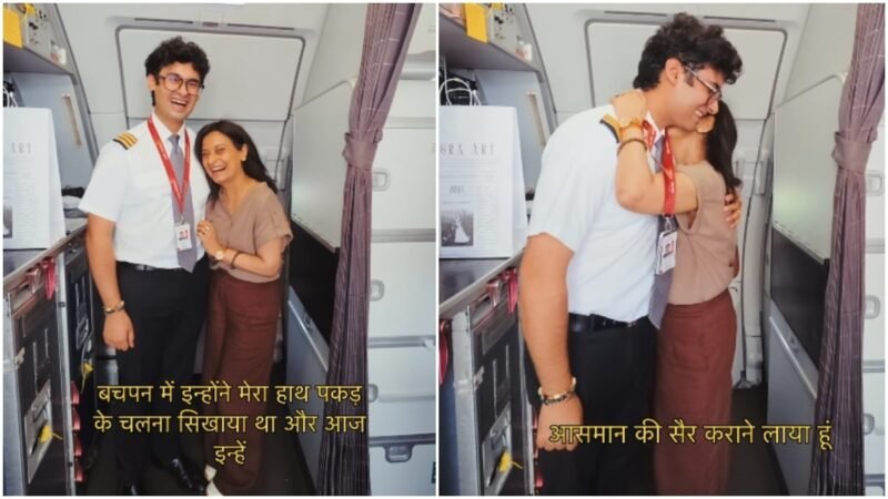 Air India pilot flies mother for the first time, and the reason makes it more special